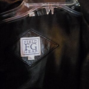 Women's Field Gear Black Leather Jacket